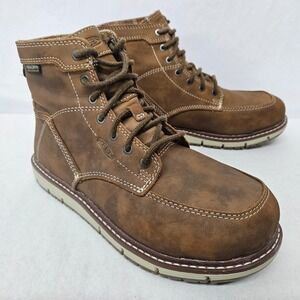 Keen San Jose 6" WP Aluminum Toe Boot B1026369M Almond Gum Women's Size 8.5 Wide